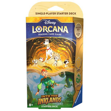Disney Lorcana - Into The Inklands Starter Deck - Pongo & Peter Pan (Amber/Emerald)