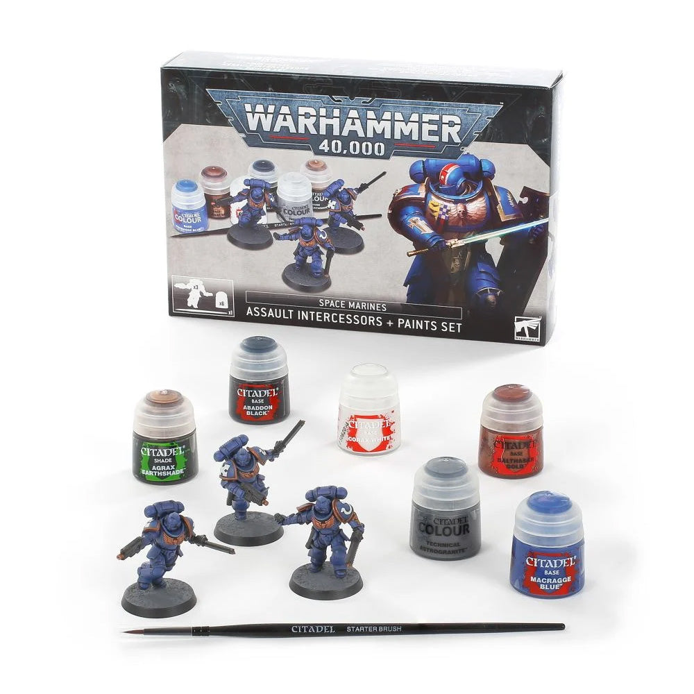 Warhammer 40,000 - Assault Intercessors + Paints Set