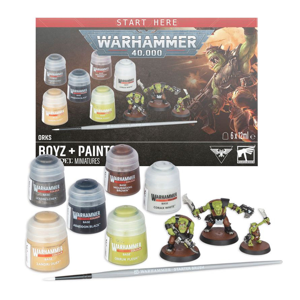 Warhammer 40,000 - Orks: Boyz + Paints