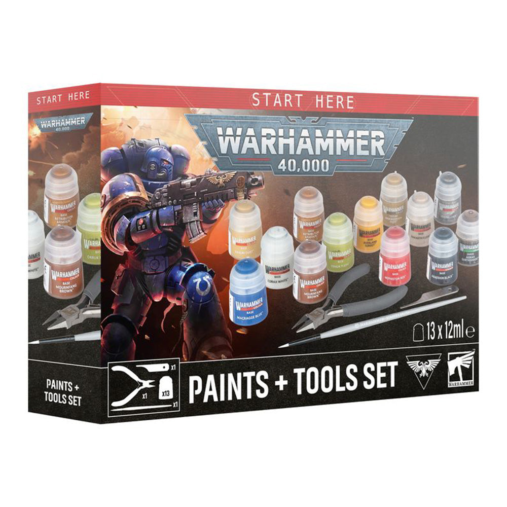 Warhammer 40,000 - Paints + Tools Set