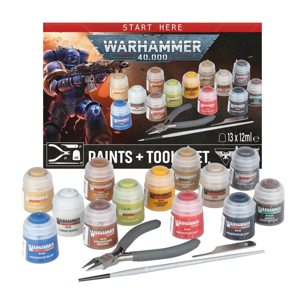 Warhammer 40,000 - Paints + Tools Set