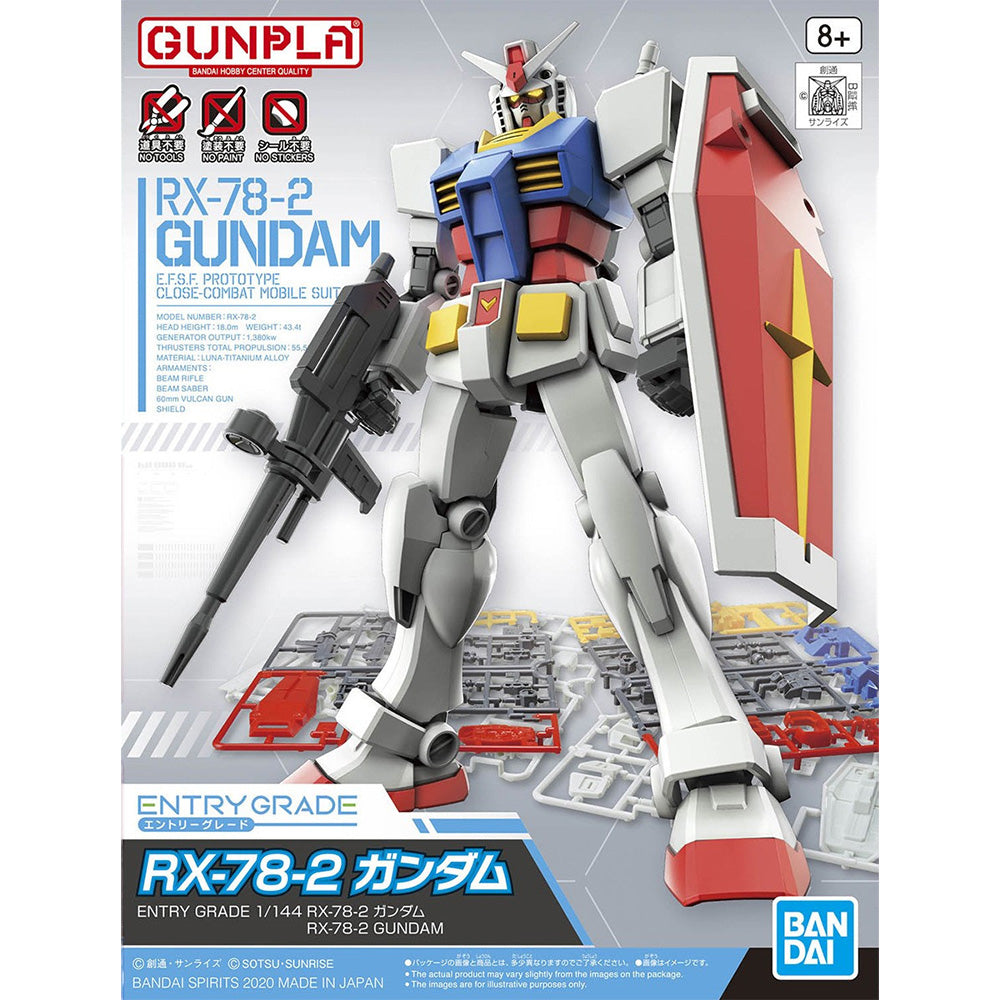 Bandai Gunpla EG 1/144 RX-78-2 Gundam