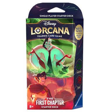 Disney Lorcana - The First Chapter Starter Deck - Cruella de Vil and Aladdin (Emerald/Ruby)