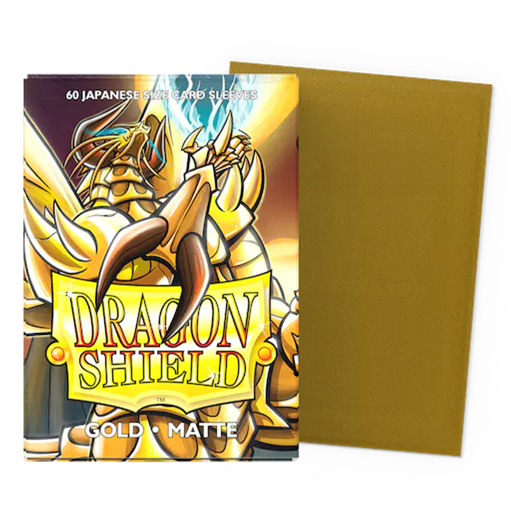 Dragon Shield Japanese Size Sleeves - Matte Gold (60 Sleeves)