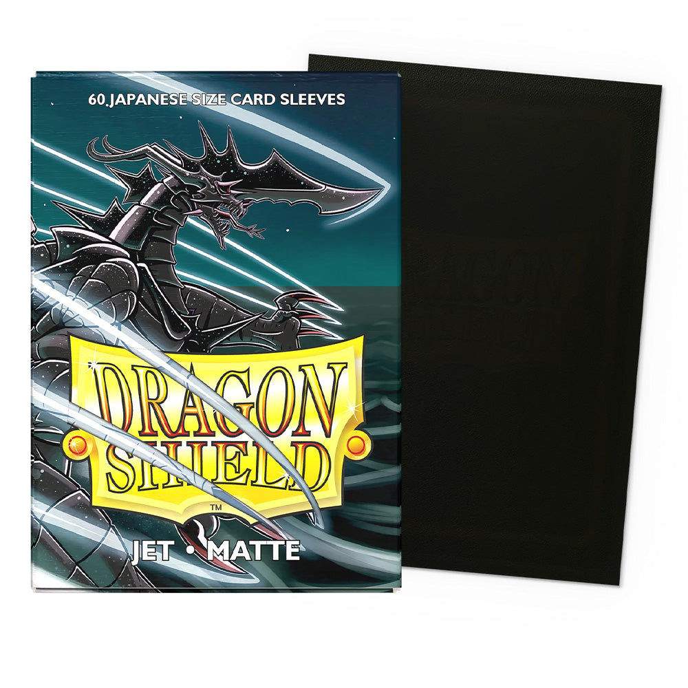 Dragon Shield Japanese Size Sleeves - Matte Jet (60 Sleeves)