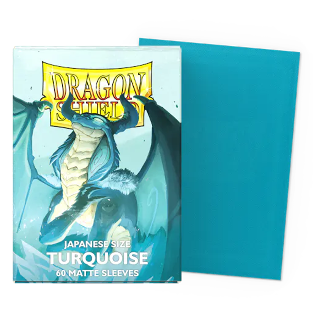 Dragon Shield Japanese Size Sleeves - Matte Turquoise (60 Sleeves)
