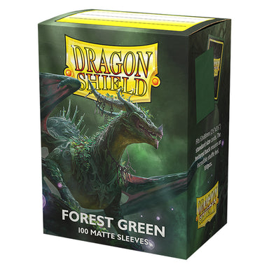 Dragon Shield Sleeves - Matte Forest Green (100 Sleeves)