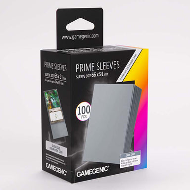 Gamegenic Prime Sleeves - Dark Grey (100 Sleeves)