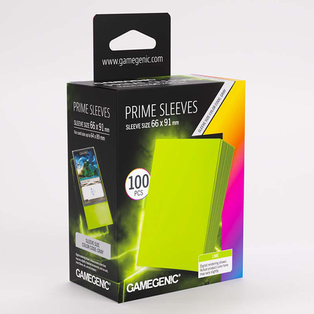 Gamegenic Prime Sleeves - Lime (100 Sleeves)