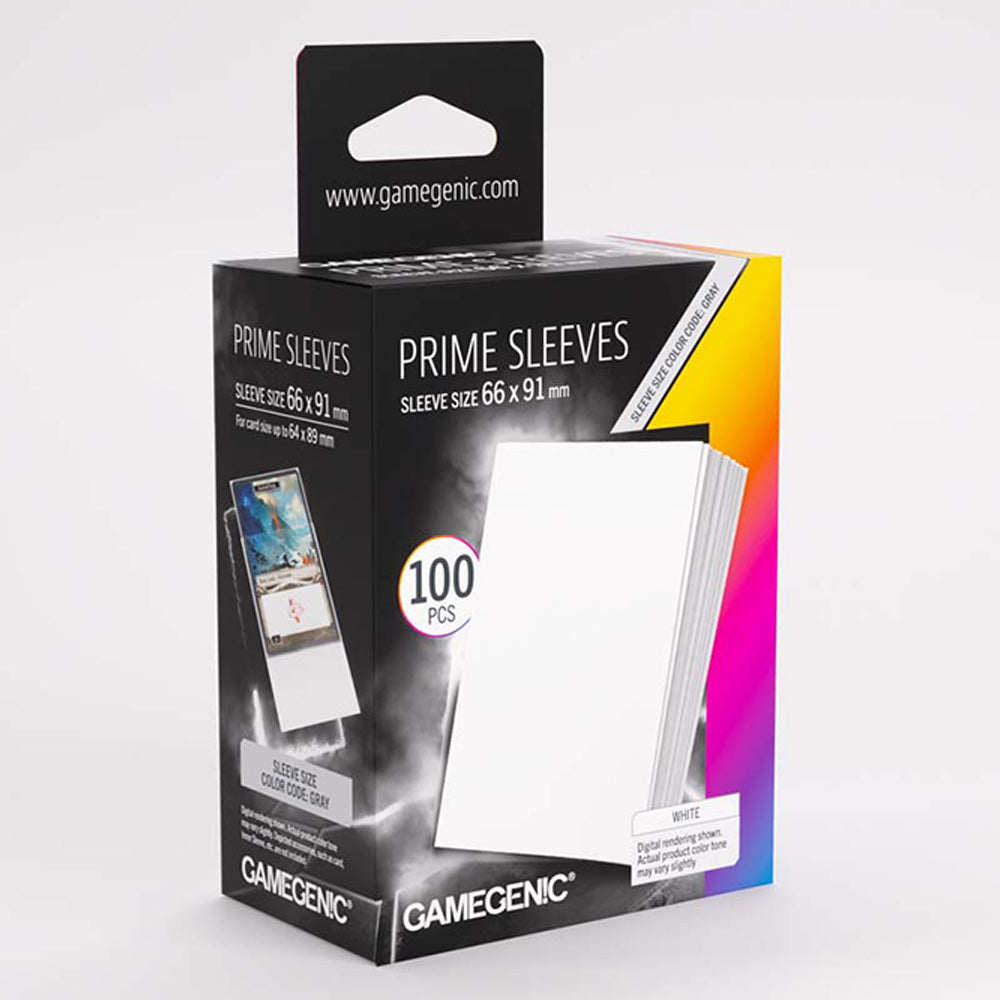 Gamegenic Prime Sleeves - White (100 Sleeves)