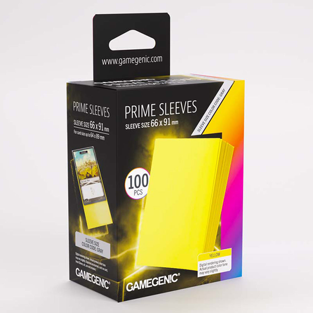 Gamegenic Prime Sleeves - Yellow (100 Sleeves)