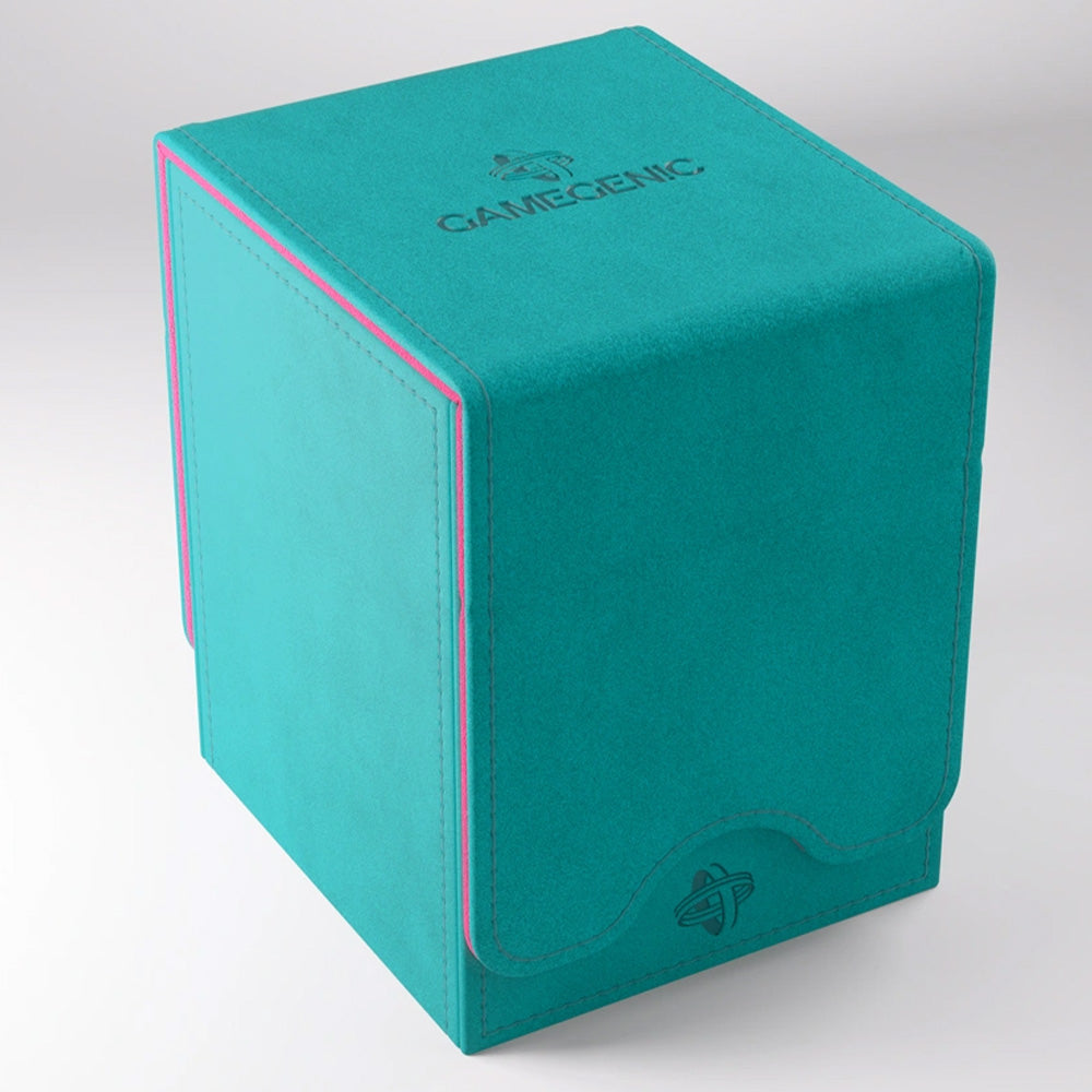 Gamegenic Squire 100+ XL Convertible Deck Box - Teal & Pink