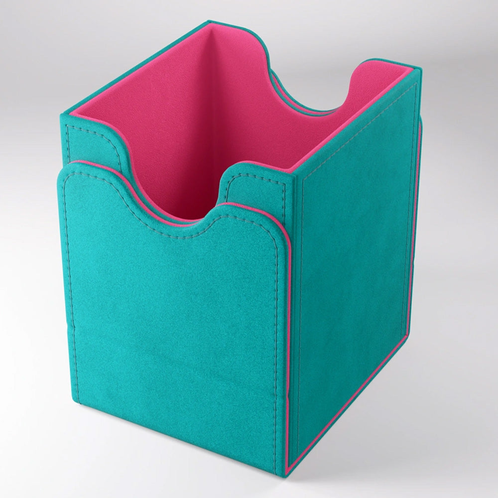 Gamegenic Squire 100+ XL Convertible Deck Box - Teal & Pink