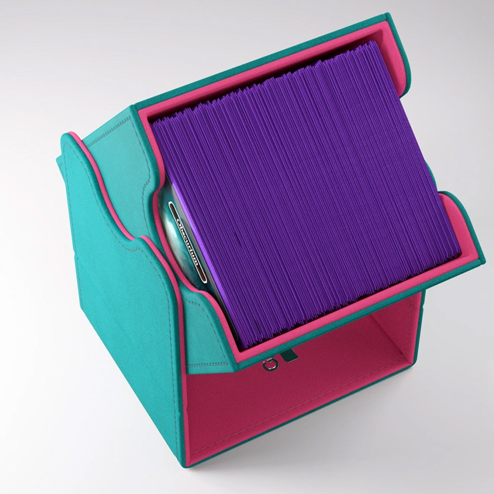 Gamegenic Squire 100+ XL Convertible Deck Box - Teal & Pink