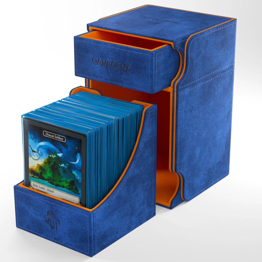 Gamegenic Watchtower 100+ XL Convertible Deck Box - Blue & Orange