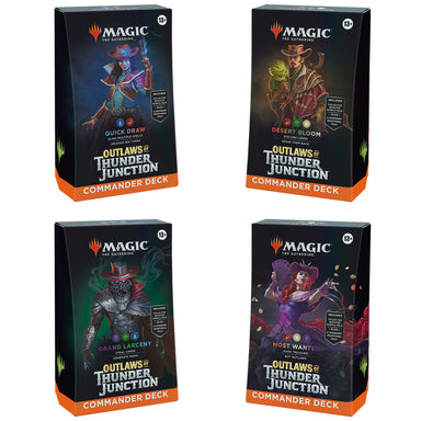 Magic: The Gathering - Outlaws of Thunder Junction Commander Deck - Set of 4 Bundle