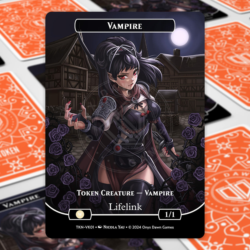 Vampire 1/1 Token for Magic: The Gathering