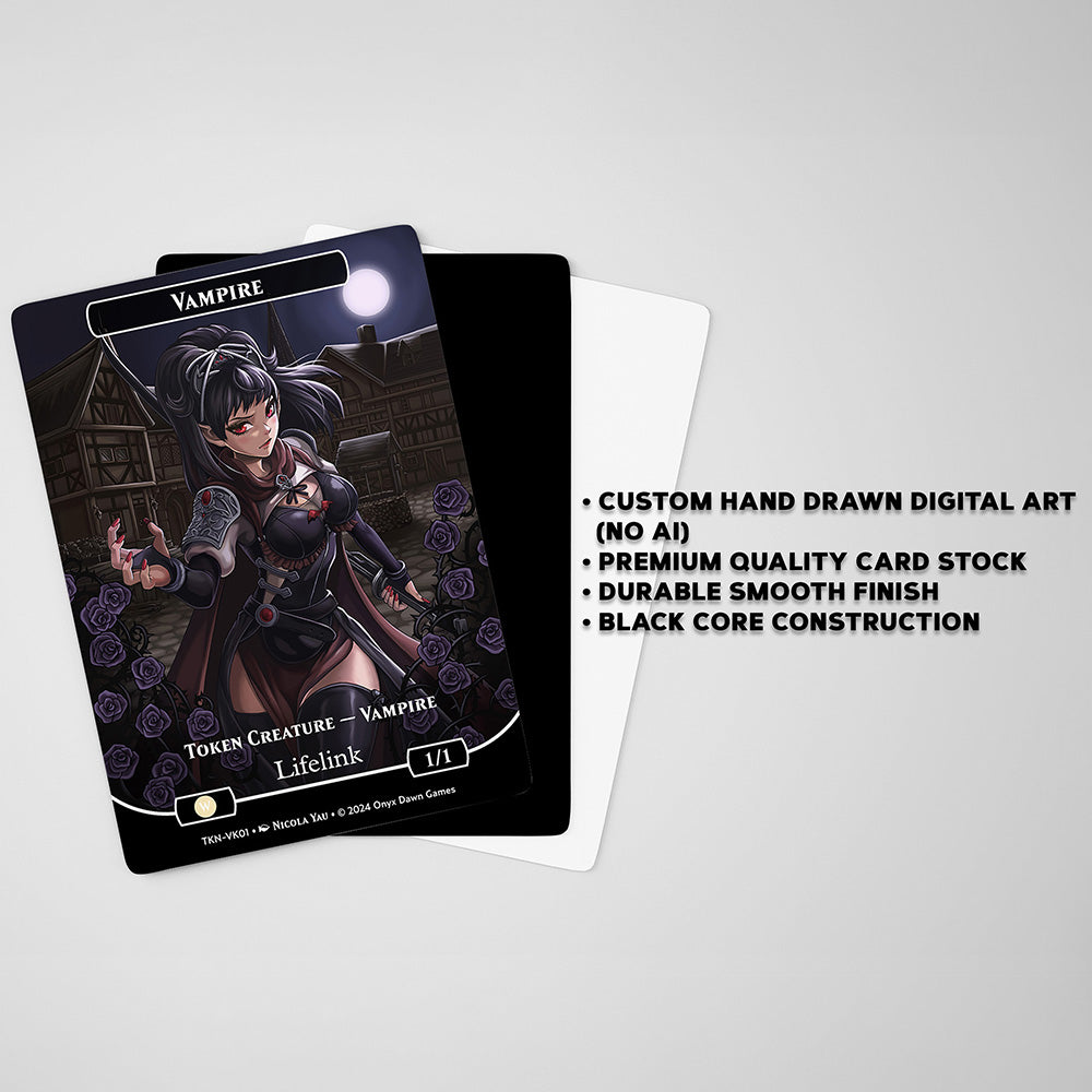 Vampire 1/1 Token for Magic: The Gathering