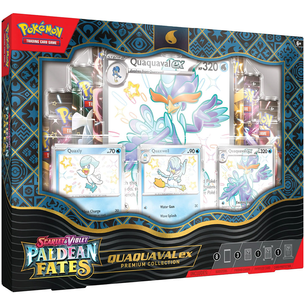 Pokémon TCG Scarlet & Violet 4.5 Paldean Fates Premium Collection - Quaquaval