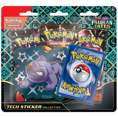 Pokémon TCG Scarlet & Violet 4.5 Paldean Fates Tech Sticker Box - Maschiff
