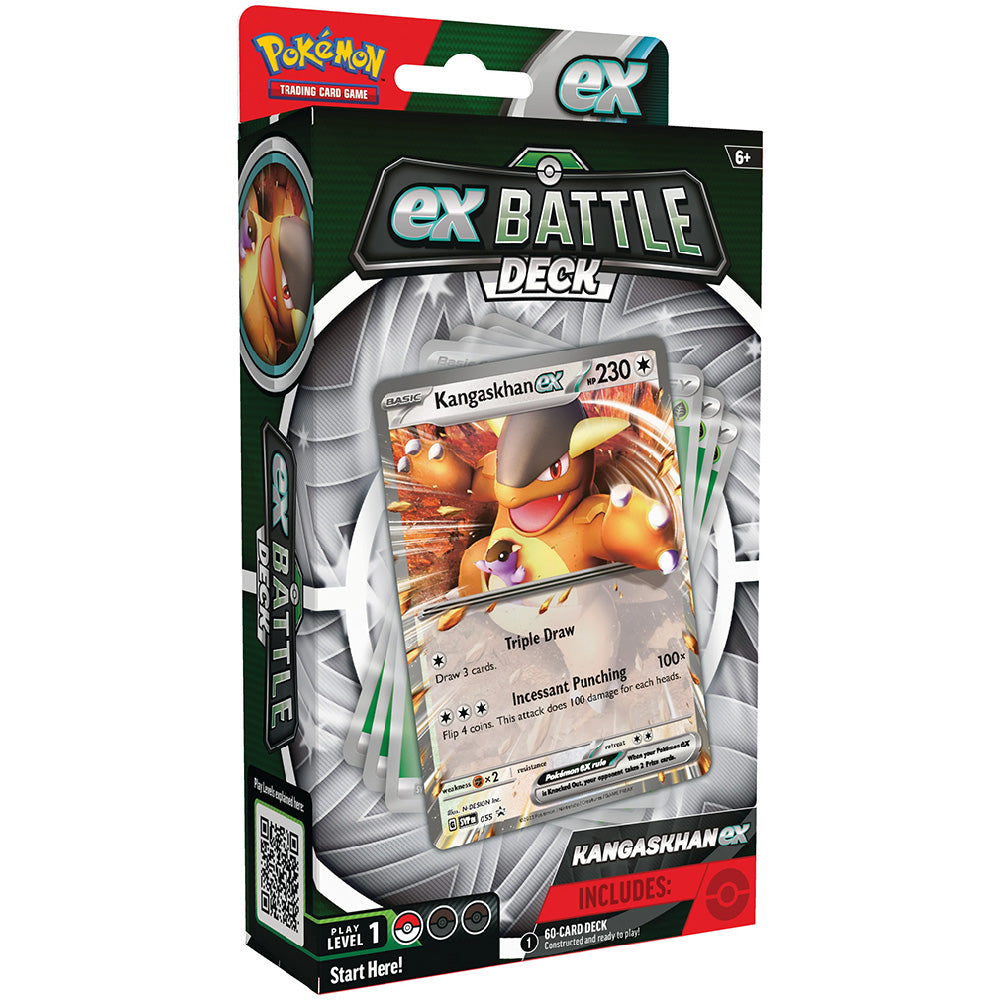 Mazo De Cartas Pokémon TCG: Battle Deck Kangaskhan EX - 60 Cartas Listas Para Jugar