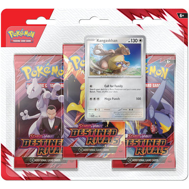 Pokémon TCG Scarlet and Violet Destined Rivals 3-Pack Blister - Kangaskhan
