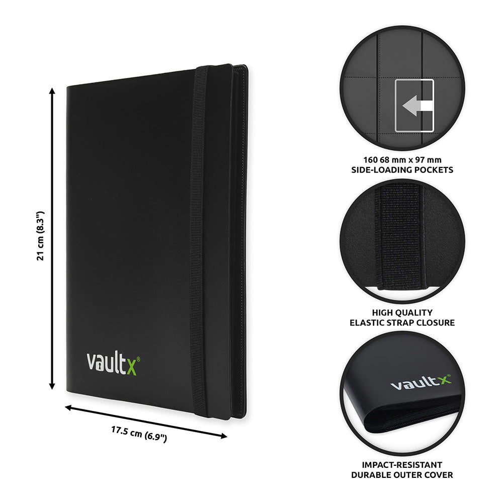 Vault X 4-Pocket Strap Binder - Black