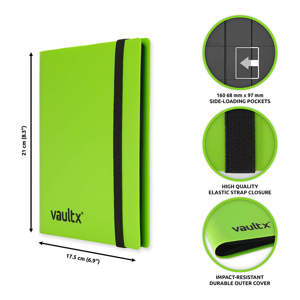 Vault X 4-Pocket Strap Binder - Green