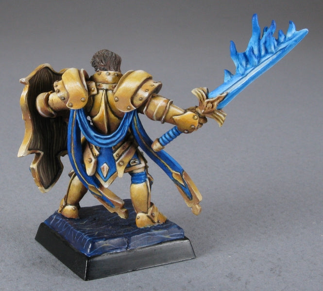 03292 Almaran The Gold, Paladin with Flaming Sword - Reaper Dark Heaven Legends Painted Back