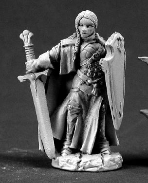 03364 Isabeau Laroche, Female Paladin - Reaper Dark Heaven Legends Unpainted Front