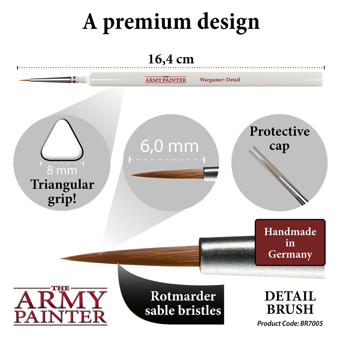 The Army Painter - Wargamer Detail Brush BR7005