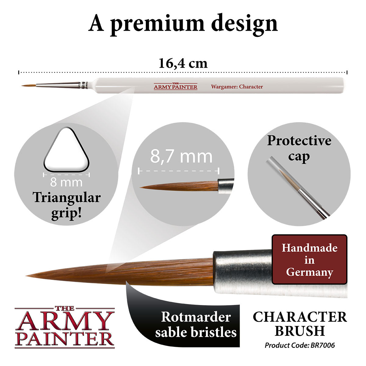 The Army Painter - Wargamer Character Brush BR7006