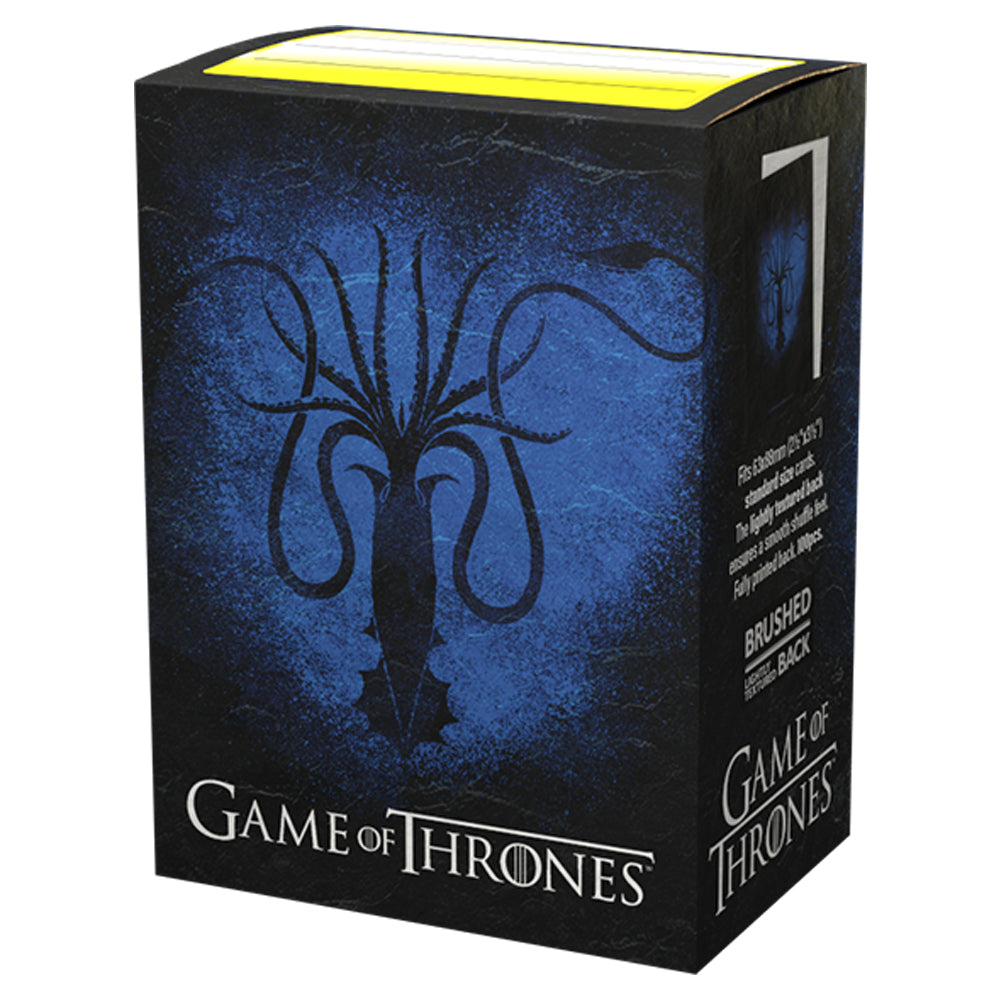 Dragon Shield Sleeves - Brushed Art Game of Thrones - House Greyjoy (100 Sleeves)