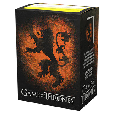 Dragon Shield Sleeves - Brushed Art Game of Thrones - House Lannister (100 Sleeves)