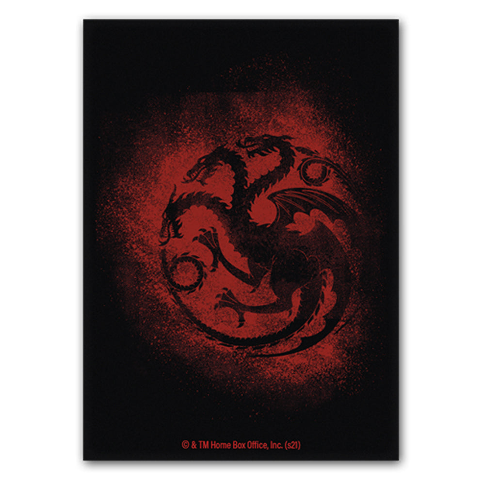 Dragon Shield Sleeves - Brushed Art Game of Thrones - House Targaryen (100 Sleeves)