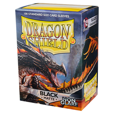 Dragon Shield Sleeves - Matte Non-Glare - Black (100 Sleeves)