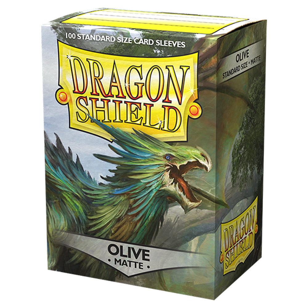 Dragon-Shield-Sleeves-Matte-Olive-(100-Sleeves)