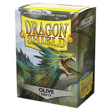 Dragon-Shield-Sleeves-Matte-Olive-(100-Sleeves)