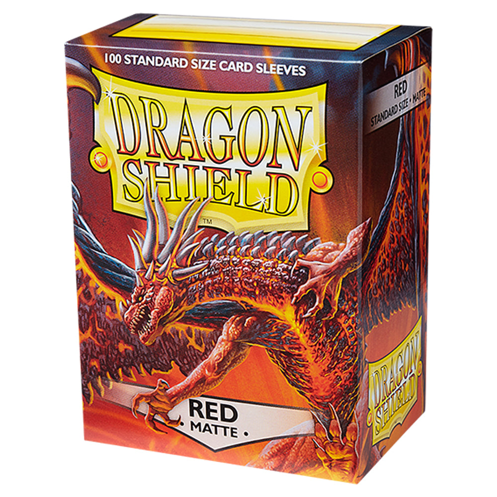 Dragon Shield Sleeves - Matte Red (100 Sleeves)