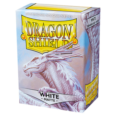 Dragon Shield Sleeves - Matte White (100 Sleeves)