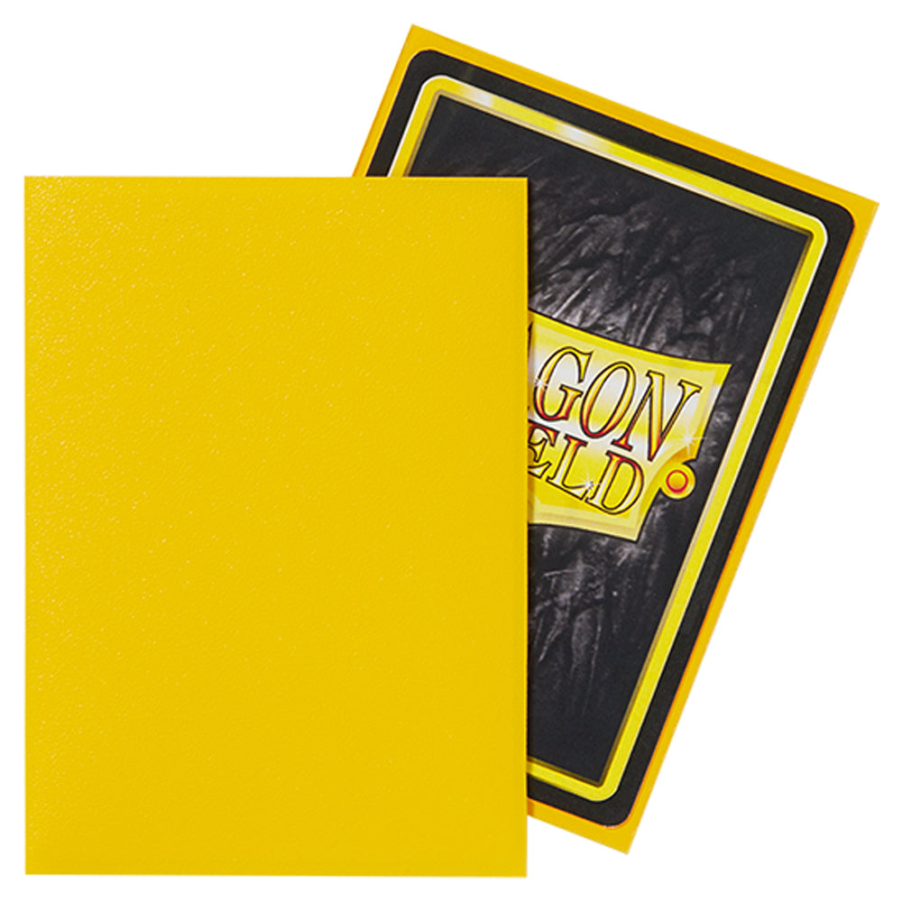 Dragon Shield Sleeves - Matte Yellow (100 Sleeves)