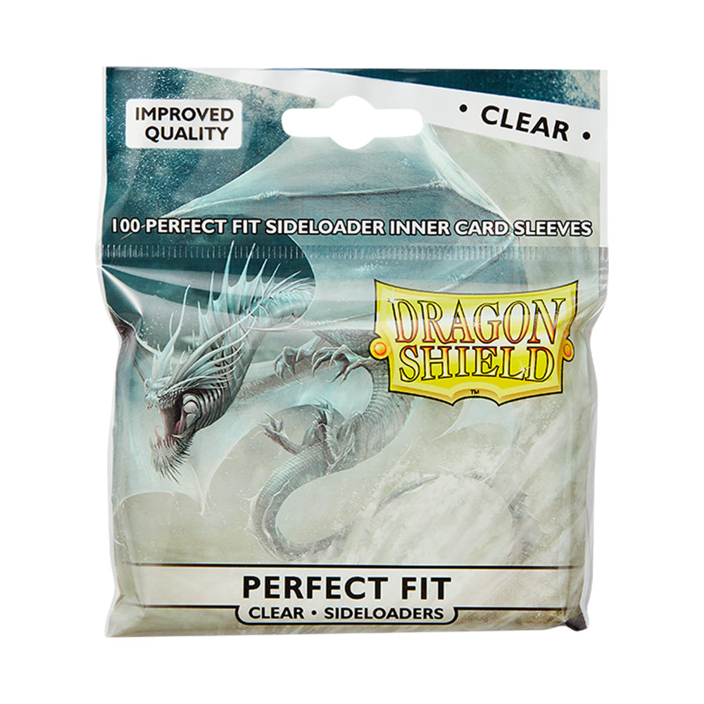 Dragon Shield Sleeves - Perfect Fit Sideloading - Clear Inner Sleeves (100 Sleeves)