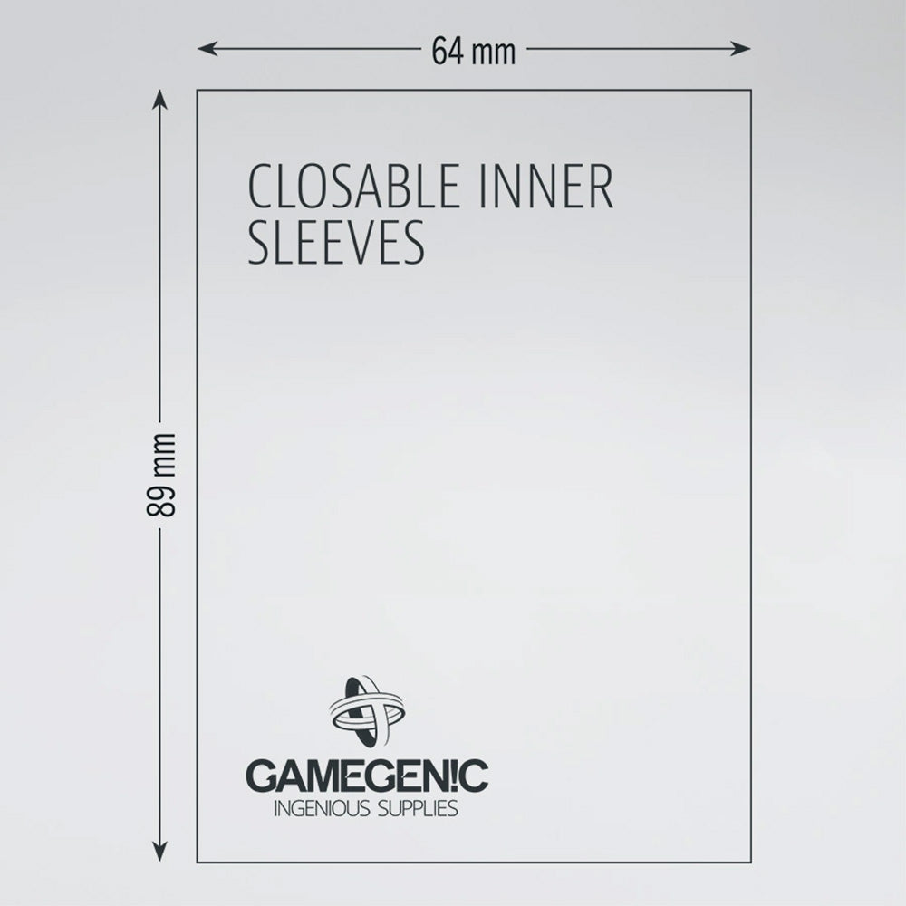 Gamegenic Closable Inner Sleeves (100 Sleeves)