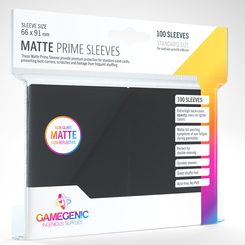 Gamegenic Matte Prime Sleeves - Black