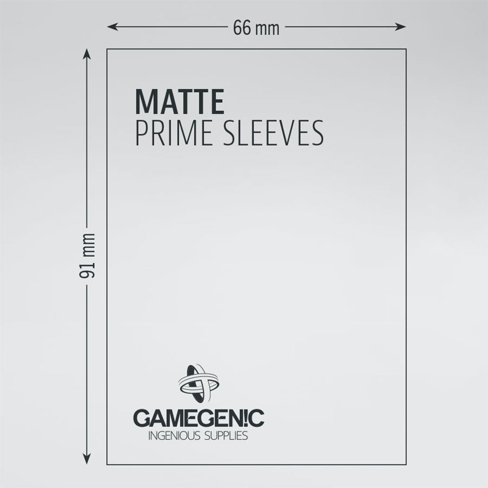 Gamegenic Matte Prime Sleeves - Dark Grey (100 Sleeves)
