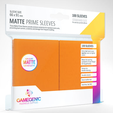 Gamegenic Matte Prime Sleeves - Orange