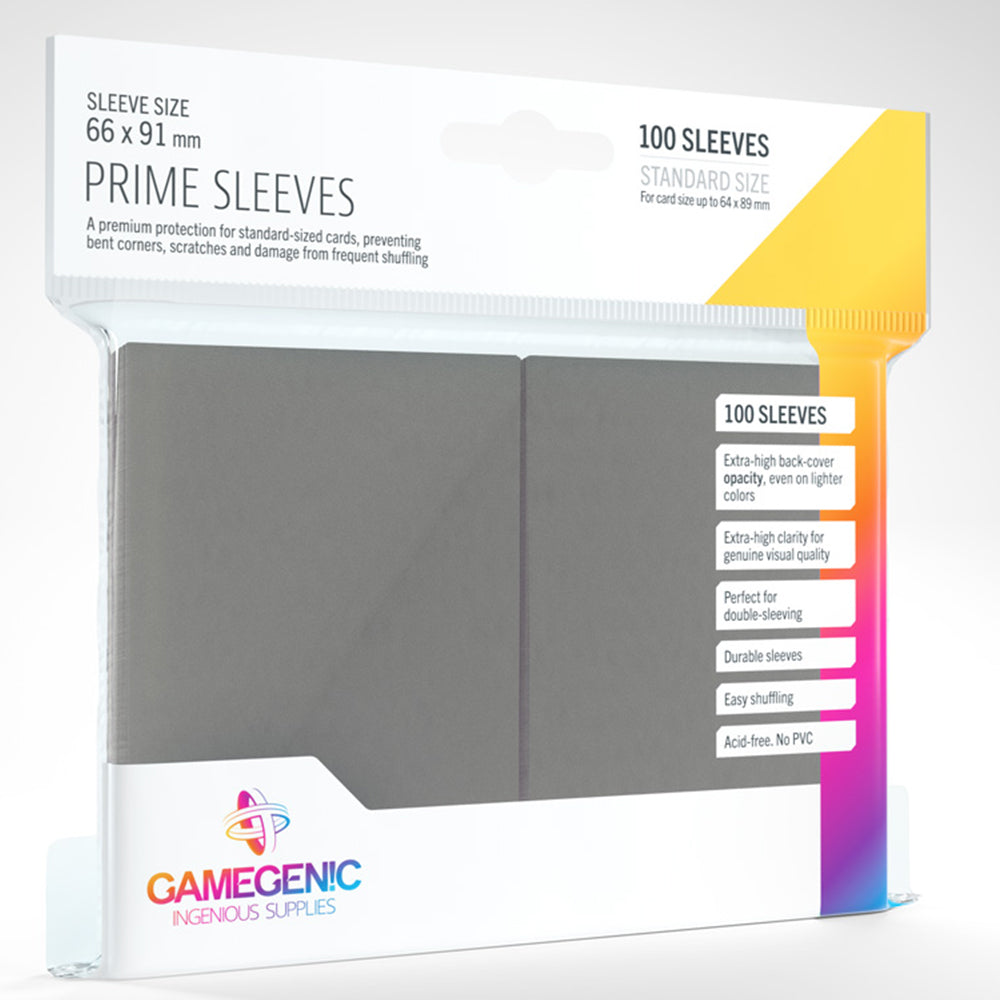 Gamegenic Prime Sleeves - Dark Grey