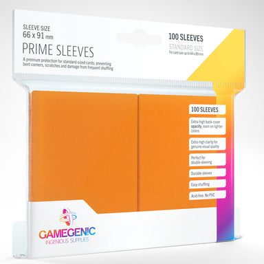 Gamegenic Prime Sleeves - Orange
