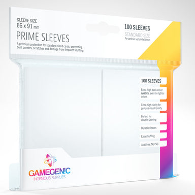 Gamegenic Prime Sleeves - White
