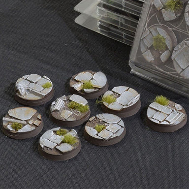 Gamers Grass - Battle Ready Bases: Temple Bases Round 32mm (x8)